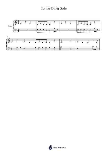 The Greatest Showman: To the Other Side (Beginner) Sheet Music by Rebecca Angel Maxwell-Arr.Sanprice