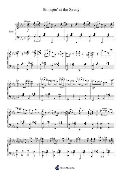 Stompin' at the Savoy Sheet Music by Benny Goodman/Chick Webb-Arr.Hulstone Lilsper
