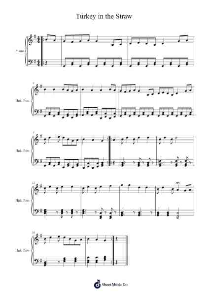 Turkey in the Straw Sheet Music by undefined-Arr.Lytnoah