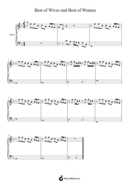 Best of Wives and Best of Women Sheet Music by undefined-Arr.Noelwyatt Northkay