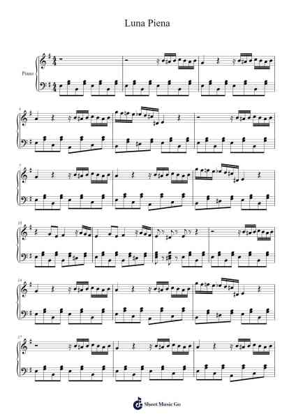 Luna Piena Sheet Music by A. Miscioscia-Arr.Hornjudd