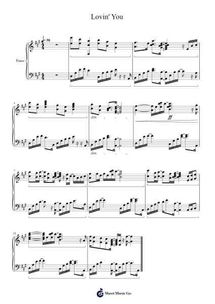 Lovin' You Sheet Music by Strongnolds Phihue-Arr.Reedthey Zeway