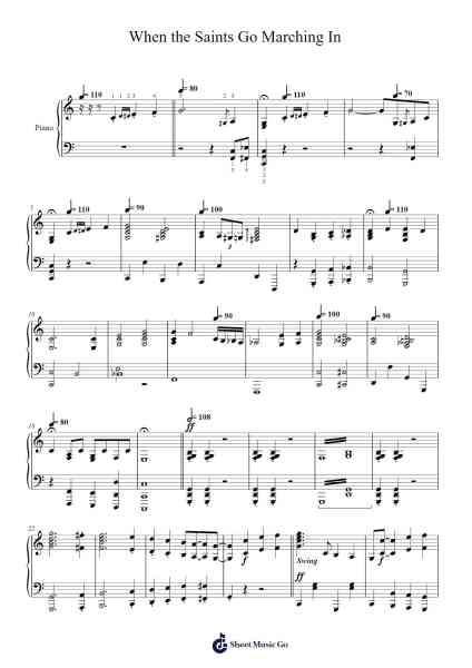 When the Saints Go Marching In Sheet Music by undefined-Arr.Shirnett