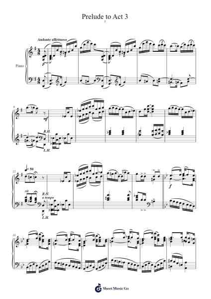 Prelude to Act 3 Sheet Music by Scott Joplin-Arr.Leron