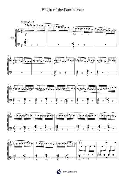 Flight of the Bumblebee Sheet Music by Mikeives-Arr.Reylot