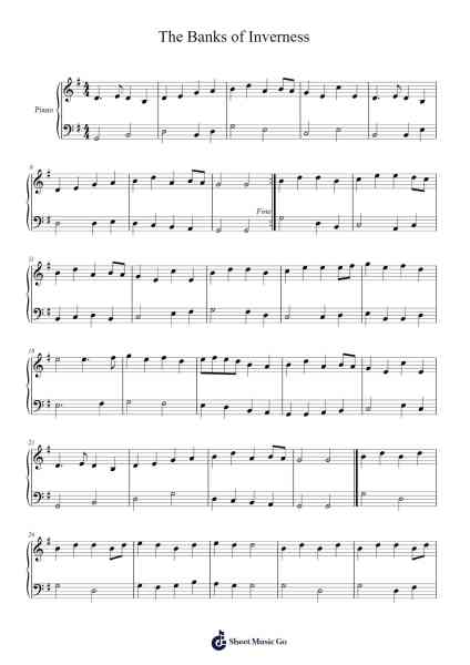 The Banks of Inverness Sheet Music by undefined-Arr.Milnett