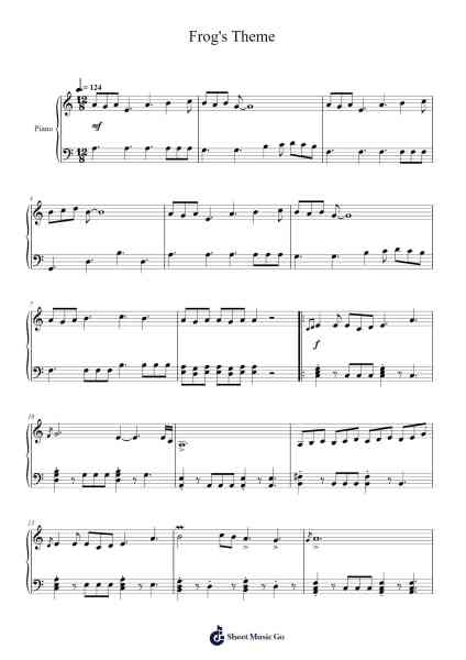 Frog's Theme Sheet Music by Yasunori Mitsuda/Nobuo Uematsu/Noriko Matsueda/Tsuyoshi Sekito-Arr.Sainsthea Flind