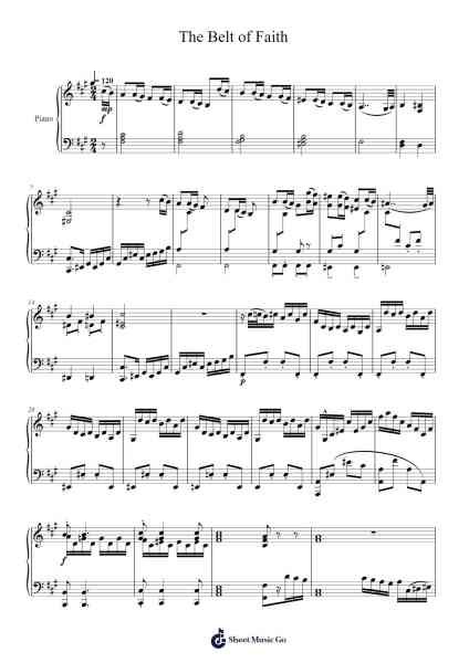 The Belt of Faith Sheet Music by Jung Jaeil-Arr.Chrismay Penniah