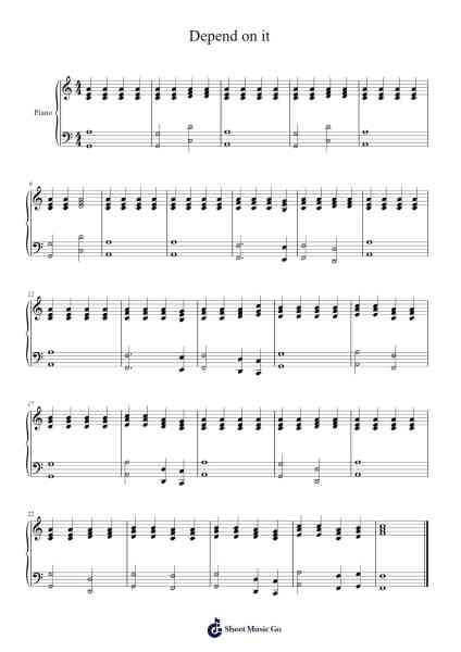 Depend on it Sheet Music by Liam Payne-Arr.Simpdre