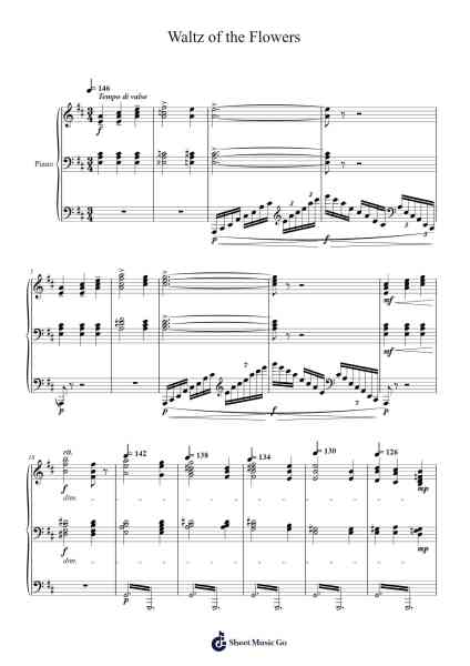 The Nutcracker - Waltz of the Flowers, Op. 71: II. Waltz Sheet Music by undefined-Arr.Franfield Pricecil