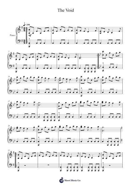 The Void Sheet Music by David Fenn-Arr.Cybing Gilldrew