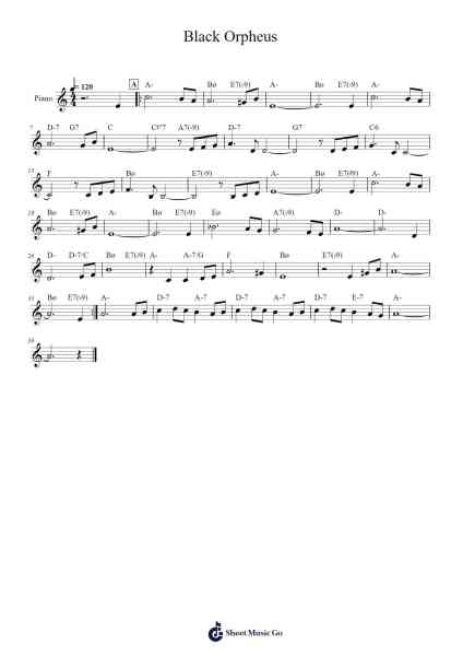 Black Orpheus Sheet Music by undefined-Arr.Thadean Chilridge