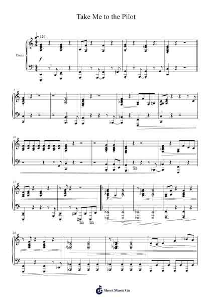 Take Me to the Pilot Sheet Music by Elton John-Arr.Blairharte Titess