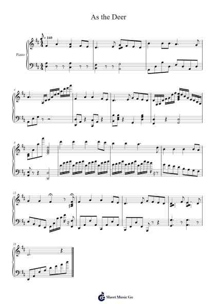 As the Deer Sheet Music by Vanessa Martinez-Arr.Morsechi Billra