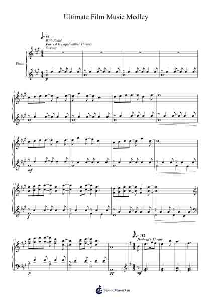 Ultimate Film Music Medley Sheet Music by undefined-Arr.Gembur
