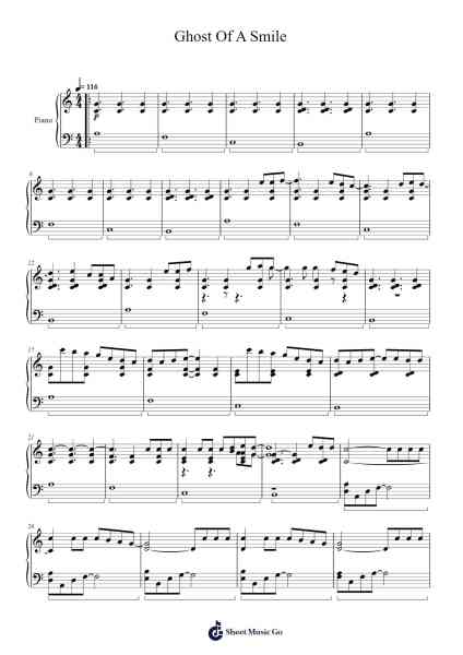Ghost Of A Smile Sheet Music by ryo-Arr.Kyleret Earlkyle