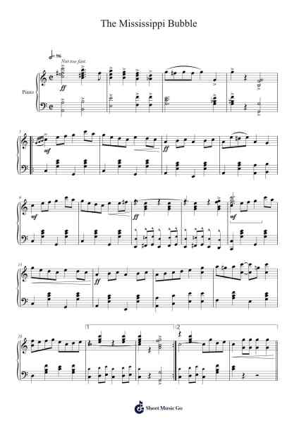 The Mississippi Bubble, Op. 39 Sheet Music by Chauncey Haines-Arr.Dempron Jacbess