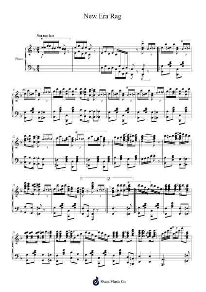New Era Rag Sheet Music by Jas. Scott-Arr.Kelthea