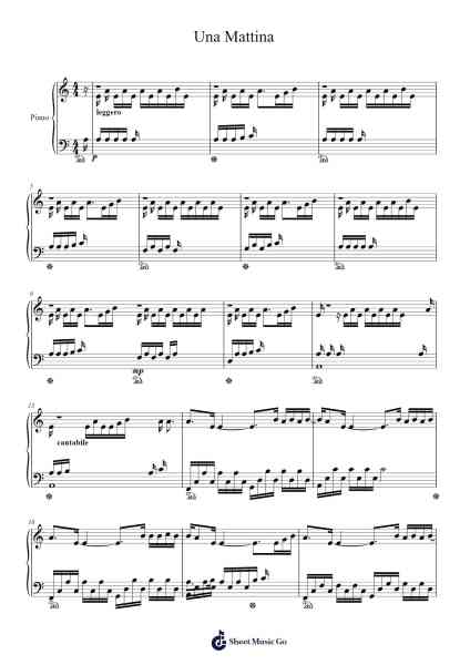 Una Mattina Notenblatt von Ludovico Einaudi-Arr.Ruthives Sibylxy