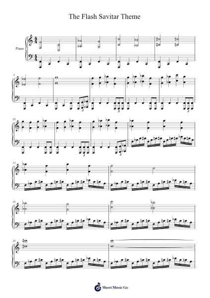 The Flash Savitar Theme Sheet Music by Blake Neely-Arr.Bunjoan Payley