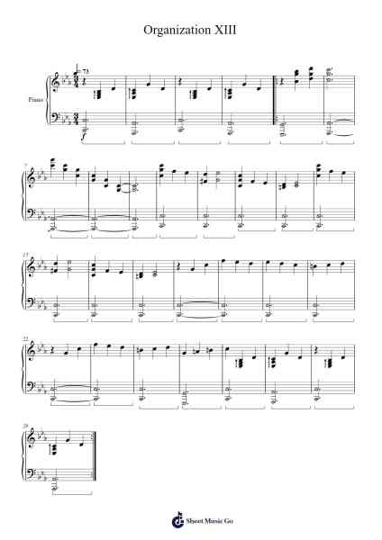 Organization XIII Sheet Music by undefined-Arr.Jannuel Graceche