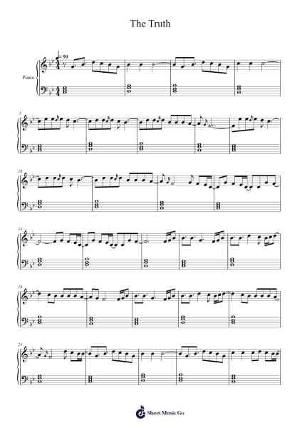 The Truth Sheet Music by Kygo/Valérie Broussard-Arr.Crailynn Rodlan