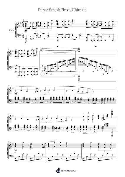 Super Smash Bros. Ultimate Sheet Music by AJ Frownfelter-Arr.Sailshead Verborn