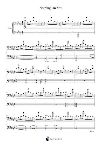 Nothing On You Sheet Music by Jack Dillinger-Arr.Faulkmax