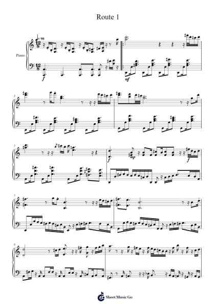 Pokémon Sword and Shield - Route 1 Sheet Music by undefined-Arr.Wildeh Francesgrace
