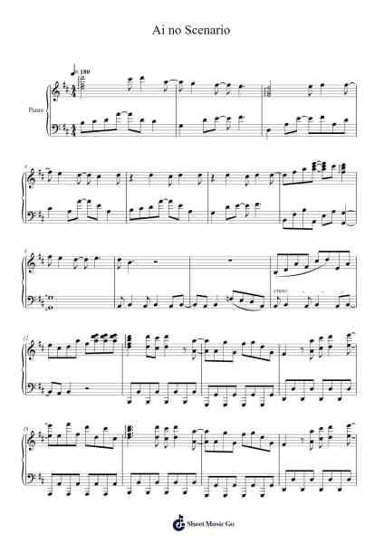 Ai no Scenario Sheet Music by undefined-Arr.Cofearl