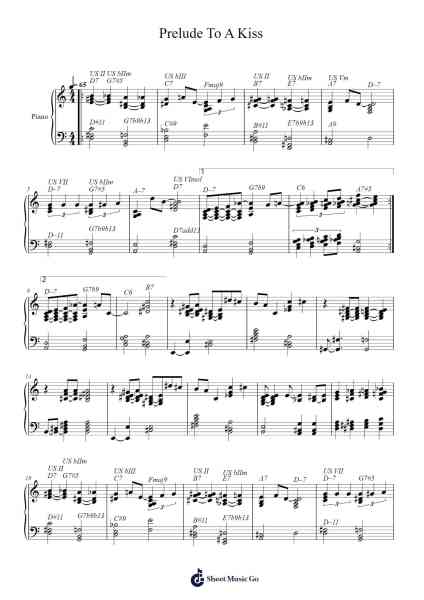 Prelude To A Kiss Sheet Music by Duke Ellington-Arr.Prittlay