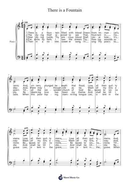 There Is a Fountain Sheet Music by undefined-Arr.Fevans