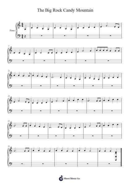 The Big Rock Candy Mountain Sheet Music by undefined-Arr.Sawhy