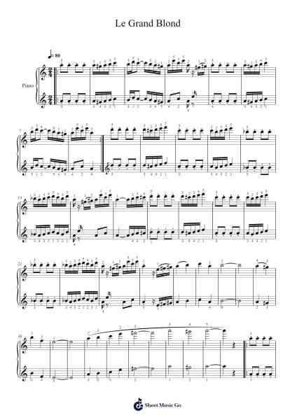 Le Grand Blond Sheet Music by Vladimir Cosma-Arr.Wesquinn Bunmeg