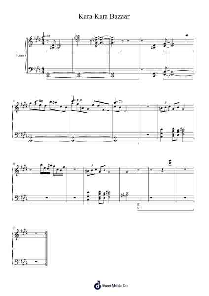 Kara Kara Bazaar Sheet Music by undefined-Arr.Jillcooke Murday