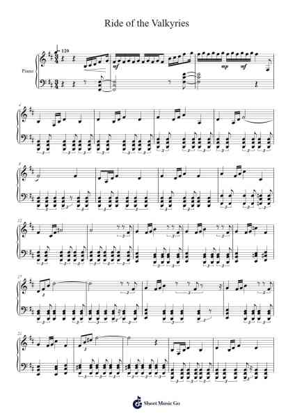 Ride of the Valkyries Sheet Music by undefined-Arr.Rexlin Clachad