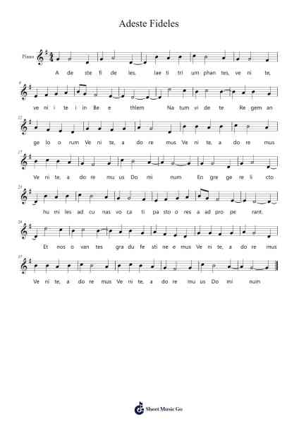 Adeste Fideles Sheet Music by João Lindemann-Arr.Simpmark