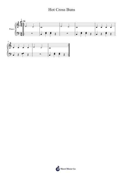 Hot Cross Buns Sheet Music by Yai Mak-Arr.Iannet Shelac