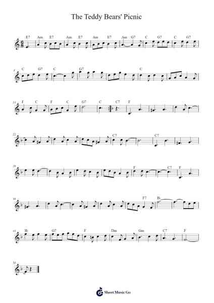 The Teddy Bears' Picnic Musica per pianoforte di John W. Bratton - Arr.Lornas Buckdick