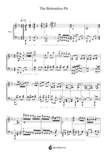 The Bottomless Pit Sheet Music by Hisaishi Joe-Arr.Brandwight Gillget