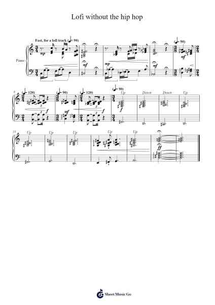 Lofi without the hip hop Sheet Music by Wohall-Arr.Chesria