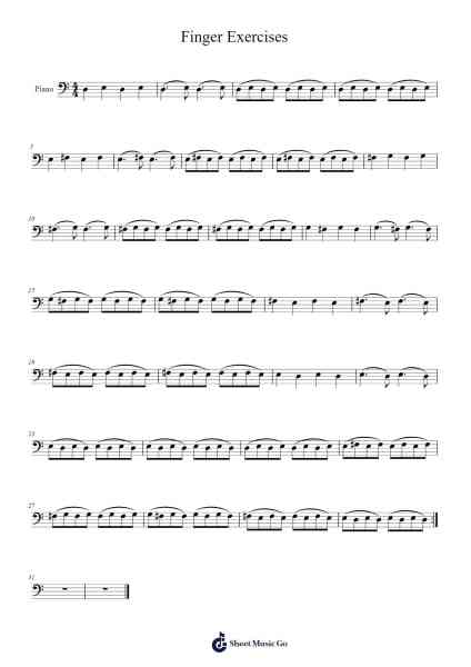 Finger Exercises Sheet Music by Bill Faresich-Arr.Canliet Joelck