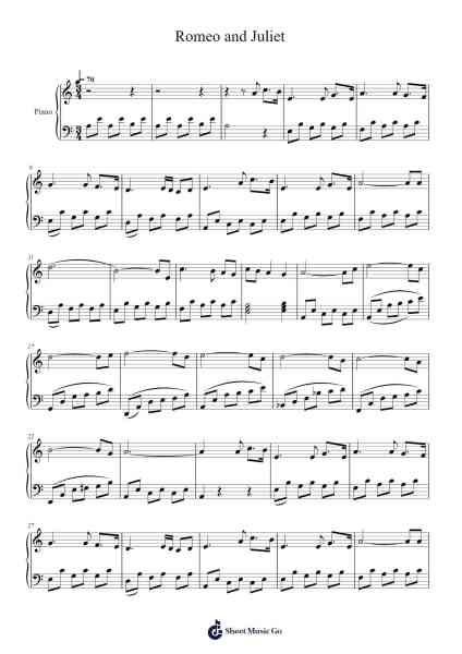 Romeo and Juliet Sheet Music by undefined-Arr.Lengiles Kathgen