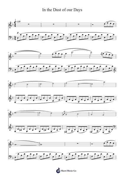 In the Dust of our Days Sheet Music by Lambert-Arr.Jendine
