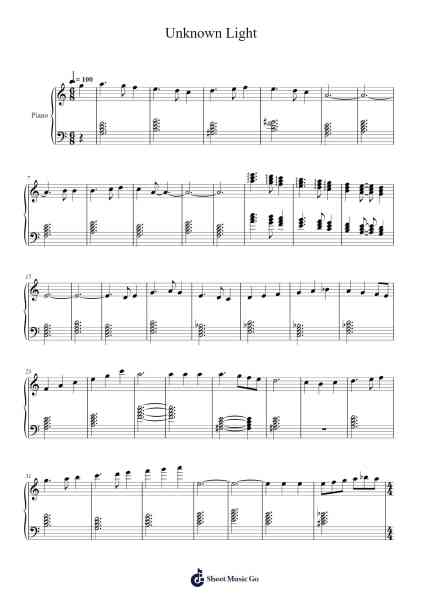 Unknown Light Sheet Music by Andrew London-Arr.Haletra Kimstone