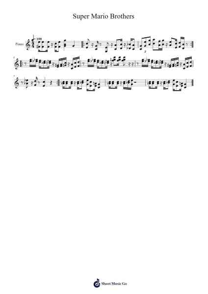 Super Mario Brothers Sheet Music by Koji Kondo-Arr.Boralph Giltin