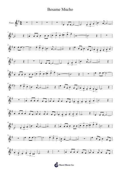 Besame Mucho Sheet Music by Luis Miguel-Arr.Nestowe Yorkse