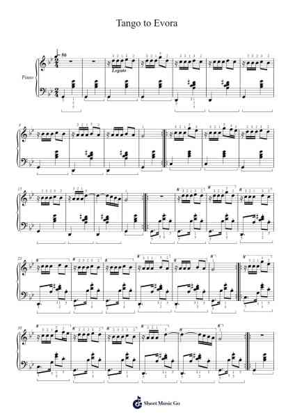 Tango to Evora Sheet Music by Lorena Mackenit-Arr.Dilmos