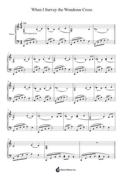 When I Survey the Wondrous Cross Sheet Music by Faithedunn-Arr.Clepert