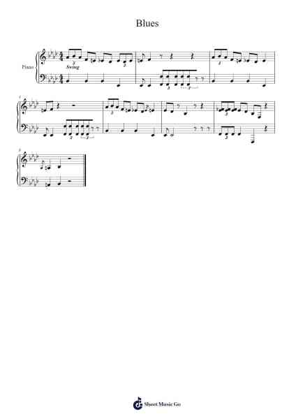 Blues Sheet Music by undefined-Arr.Himorse